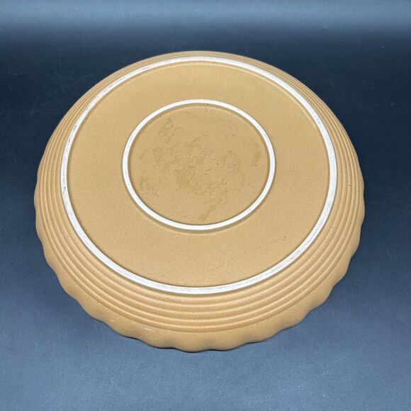 Vintage Gold Yellow Pie Plate Dish Moose Bear (Bjml) - Picture 4 of 6